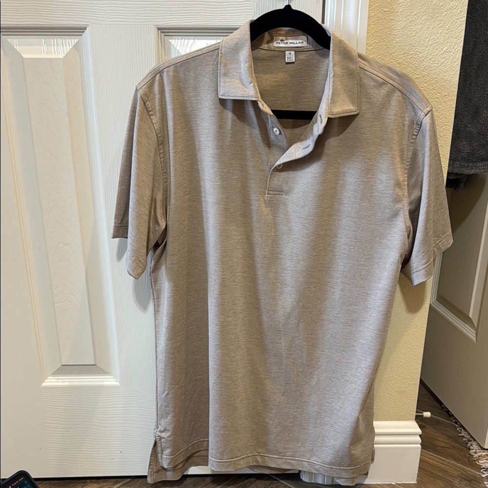 Tan Peter Millar Polo